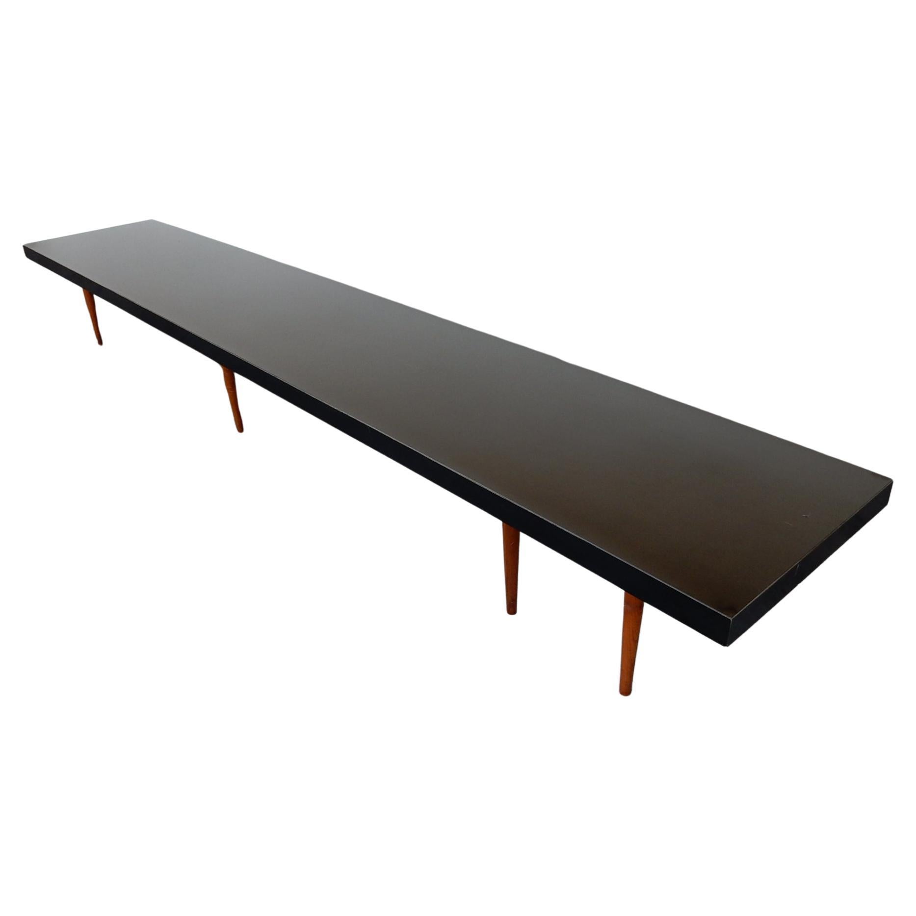 Mid-Century Modern 10 Foot Coffee Table or Bench, circa 1950, Custom 1