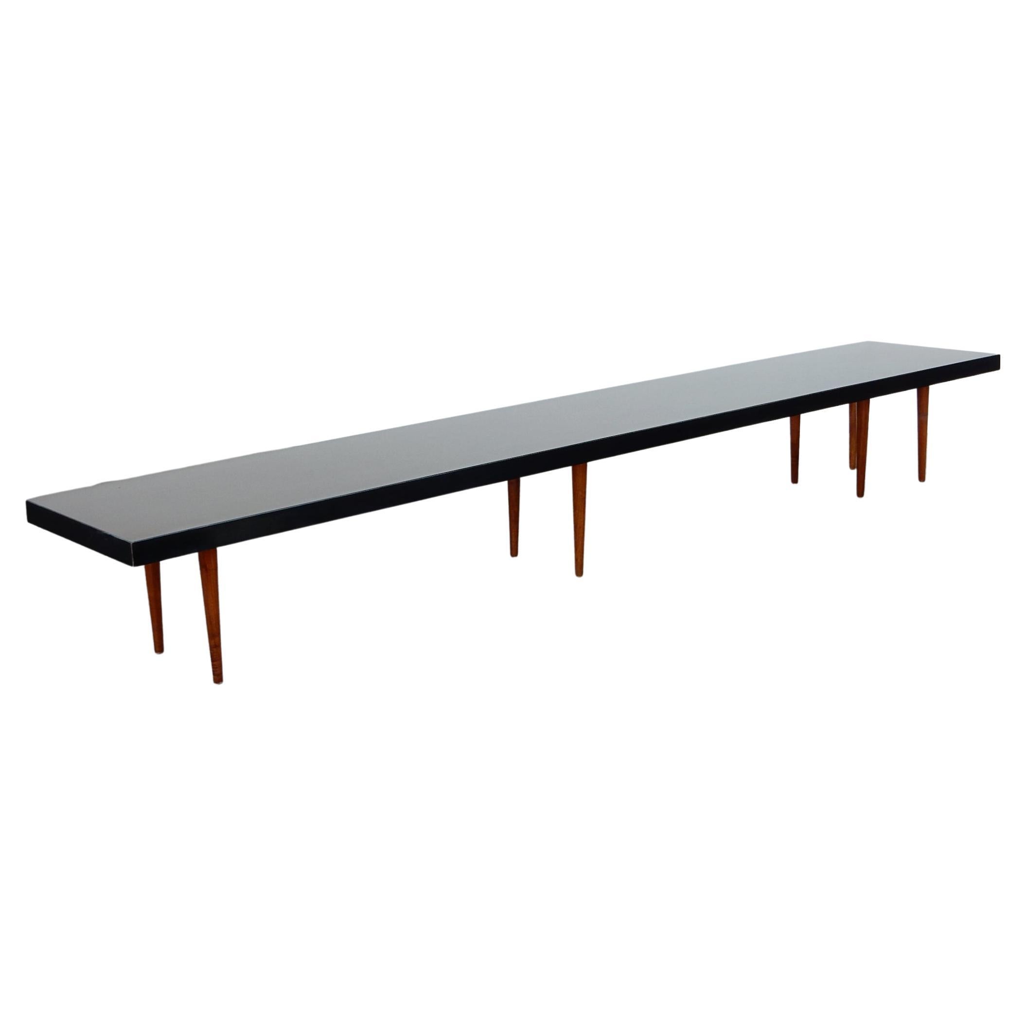 Mid-Century Modern 10 Foot Coffee Table or Bench, circa 1950, Custom For Sale 2