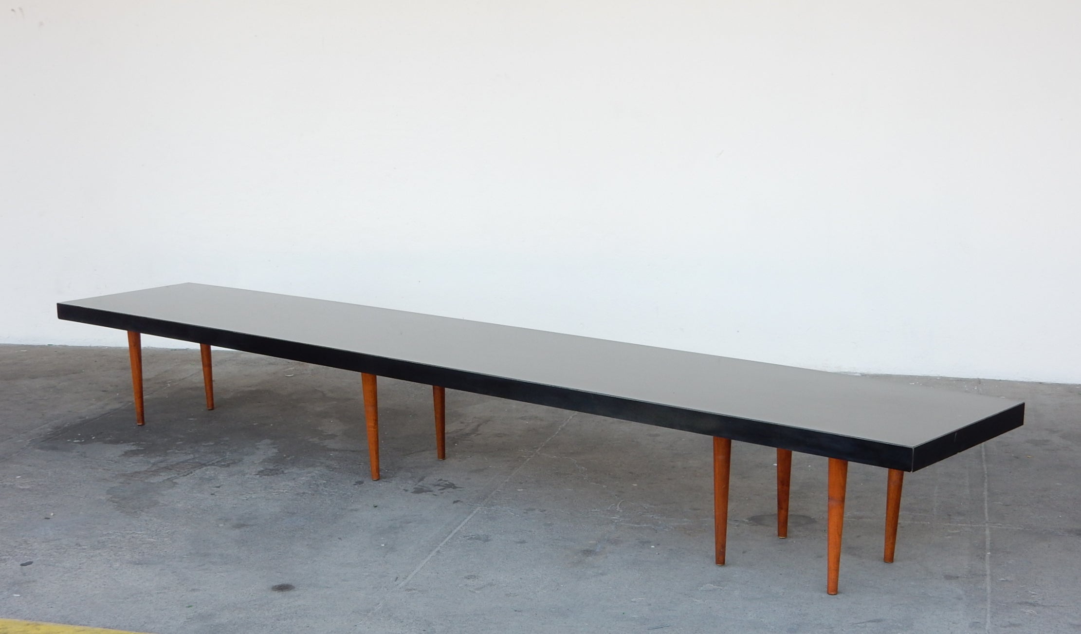Mid-Century Modern 10 Foot Coffee Table or Bench, circa 1950, Custom For Sale 4