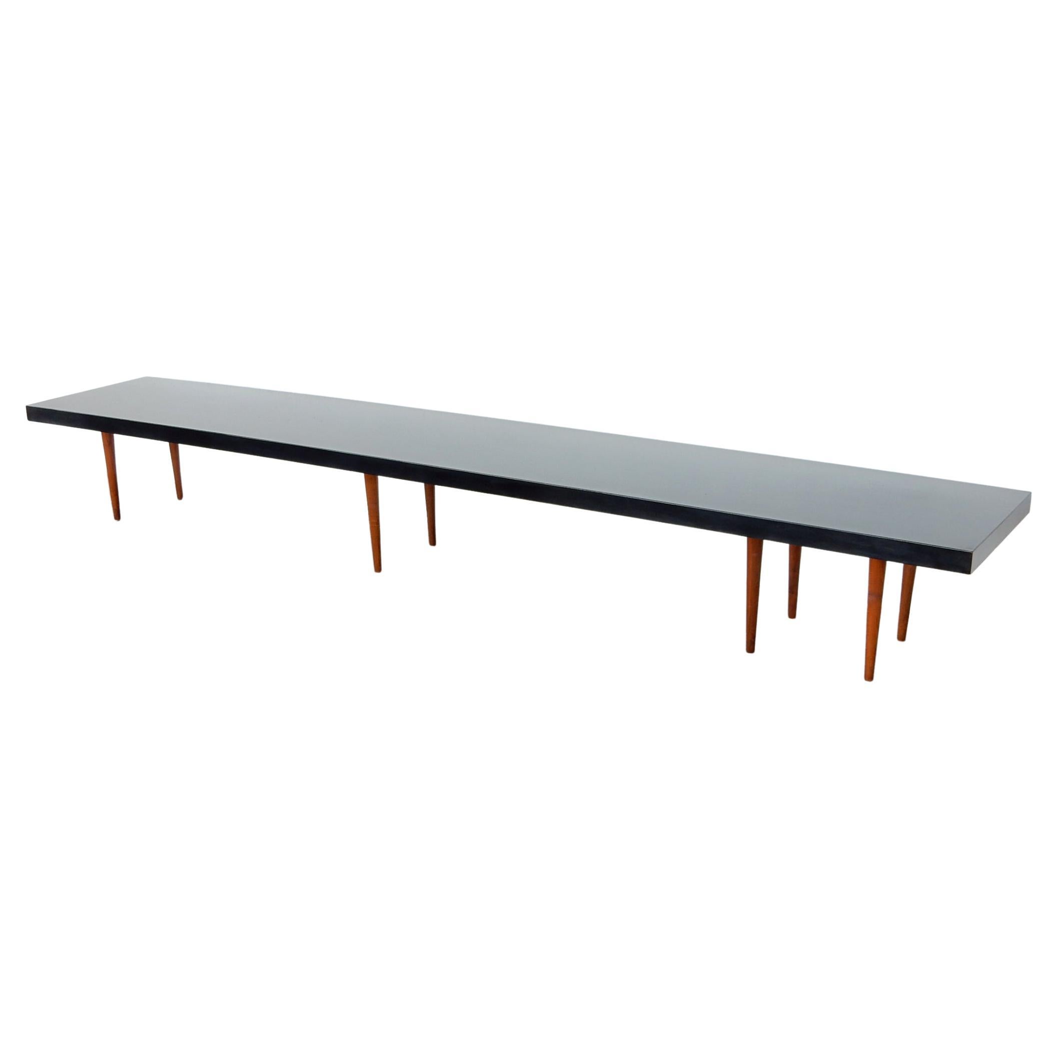 Mid-Century Modern 10 Foot Coffee Table or Bench, circa 1950, Custom For Sale