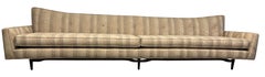 Mid Century Modern 10 Foot Long Low Angled Sofa Style of Paul McCobb