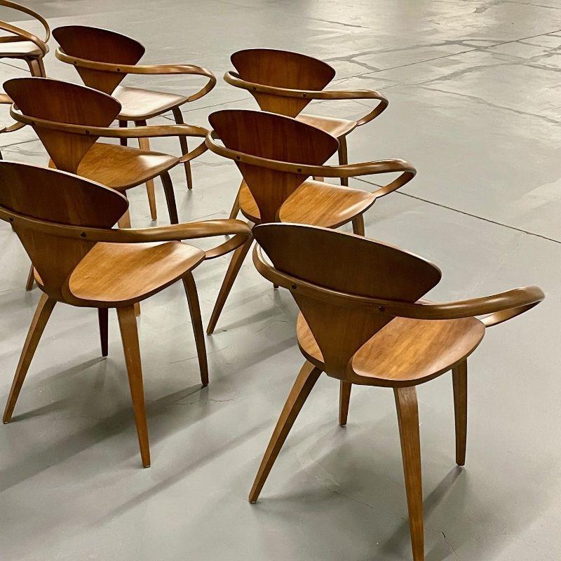 Mid-Century Modern 10 Pretzel Dining Chairs by Norman Cherner for Plycraft 2