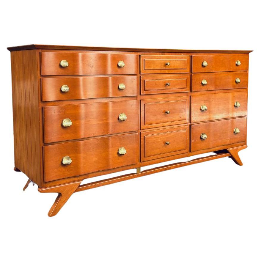 Mid-Century Modern 12-Drawer Dresser by Kling Furniture