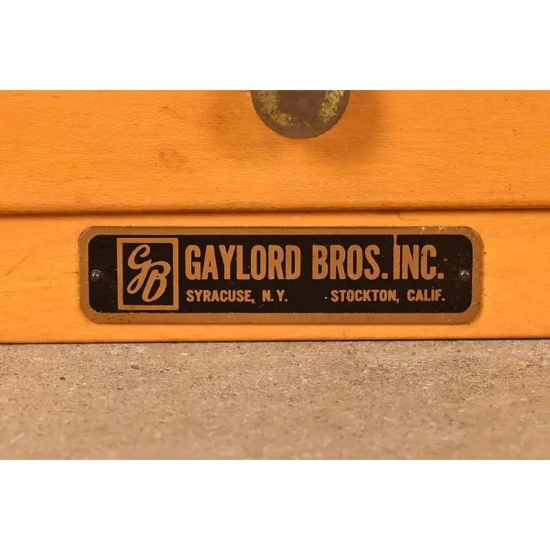 Mid-Century Modern 12-Drawer Library Card Catalog by Gaylord Bros, Circa 1950s For Sale 5