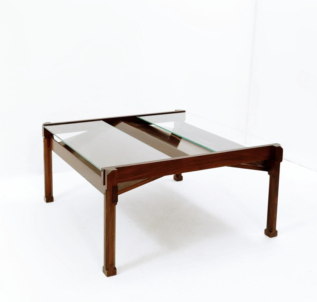 Mid-20th Century Mid Century Modern 1221 Dione Coffee Table with Magazine Rack by Ico Parisi  For Sale