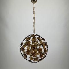 Mid-Century Modern 13-Flamed Sputnik Chandelier or Pendant Lamp Dandelion, 1960s