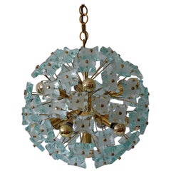 Mid-Century Modern 13-Flamed Sputnik Chandelier or Pendant Lamp Dandelion, 1960s