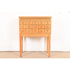 Mid-Century Modern 15-Drawer Library Card Catalog, Circa 1950s