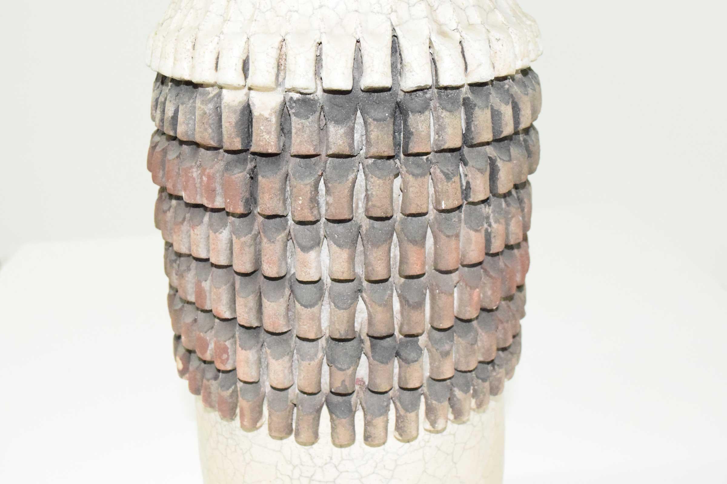 Mid-Century Modern Studio Ceramic Vase In Good Condition For Sale In Dallas, TX