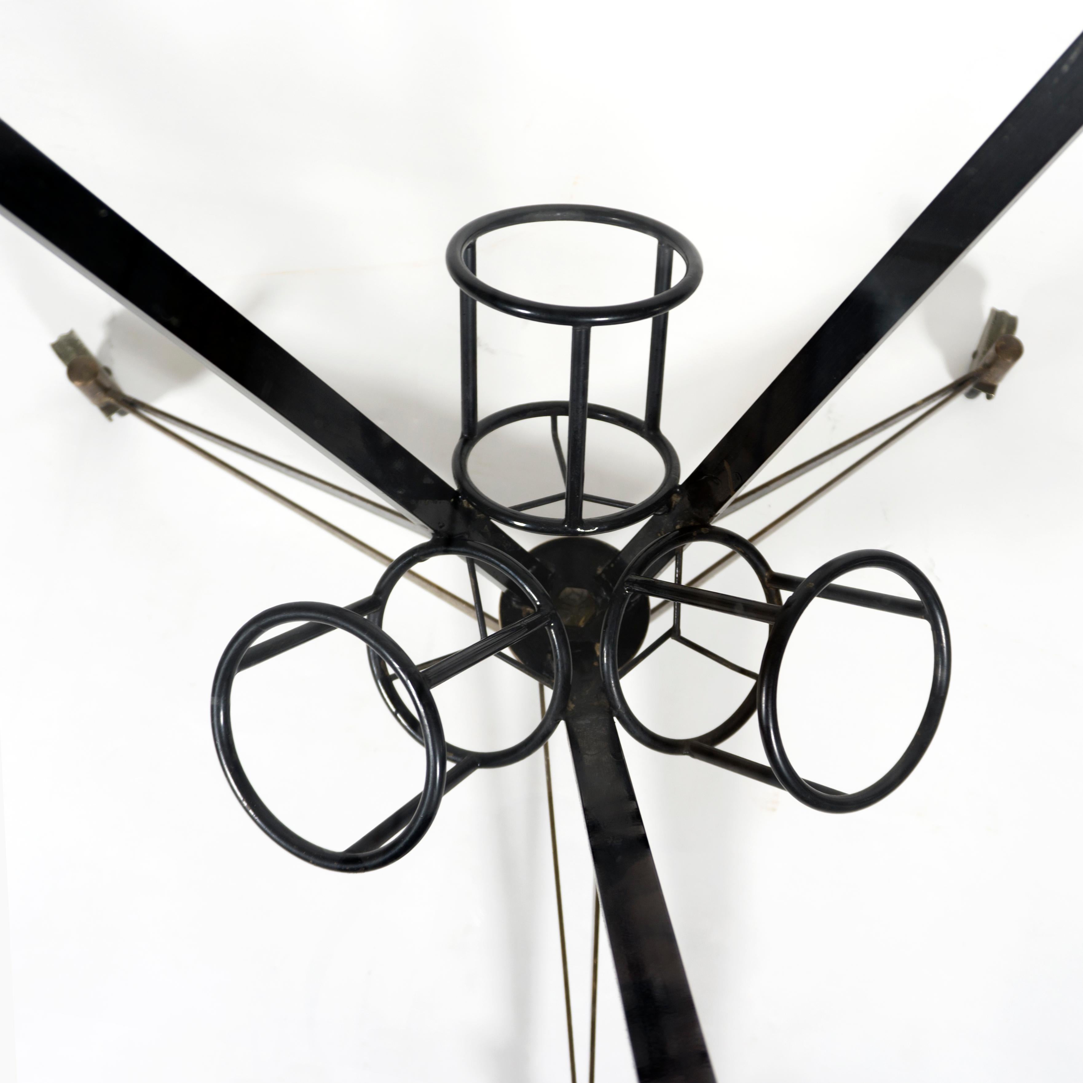 Barwagen aus Messing und Glas im italienischen Design, Mid-Century Modern 1950er Jahre im Angebot 4