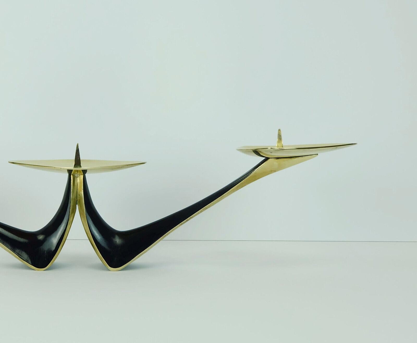 Mid-Century Modern 1950s Candle Holder Klaus Ullrich In Good Condition For Sale In Mannheim, DE