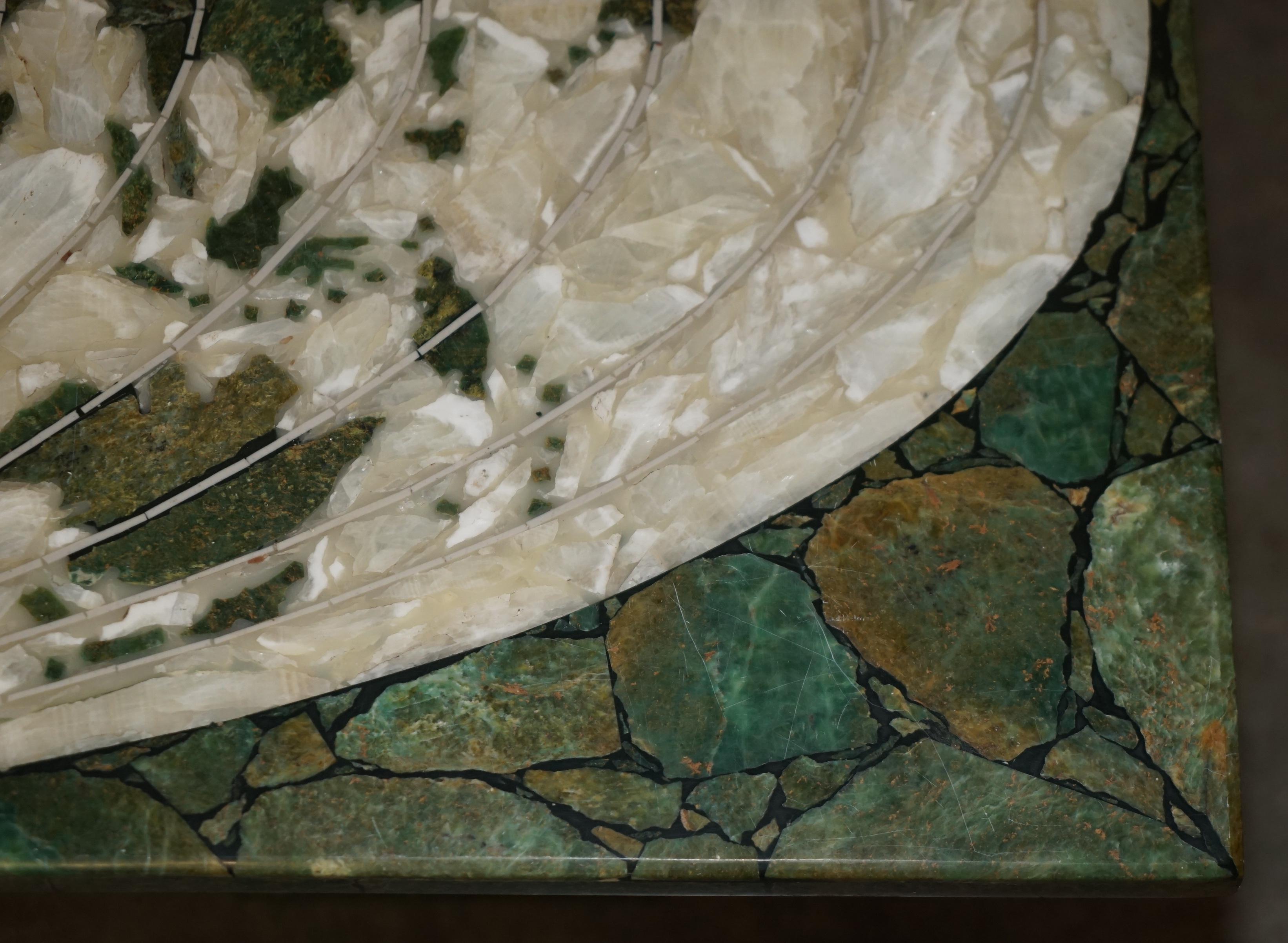 MID CENTURY MODERN 1950's ITALIAN MARBLE & ONYX WORLD MAP COFFEE COCKTAIL TABLE For Sale 4