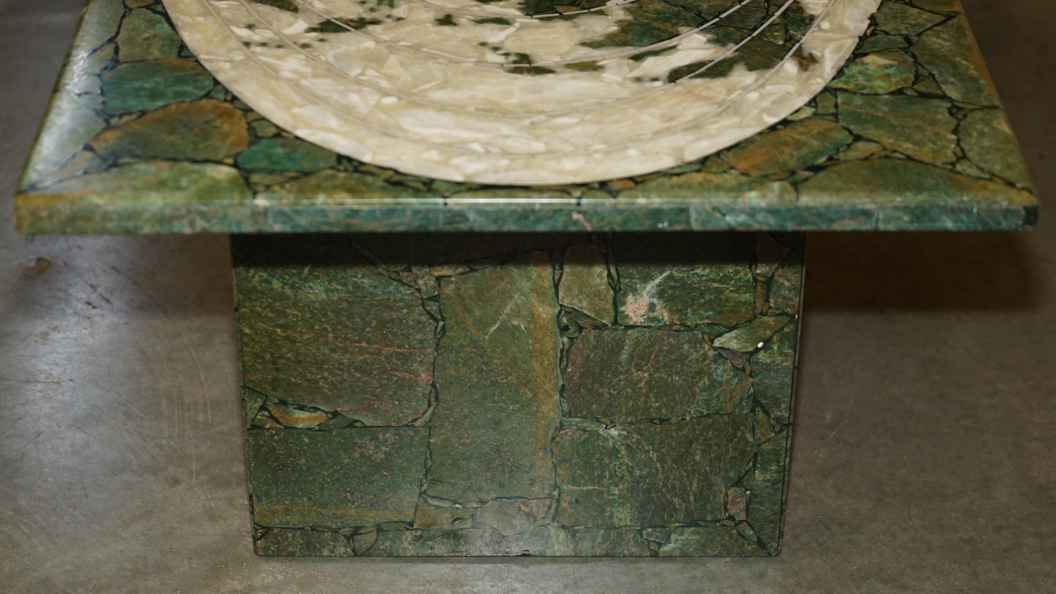 MID CENTURY MODERN 1950's ITALIAN MARBLE & ONYX WORLD MAP COFFEE COCKTAIL TABLE For Sale 5