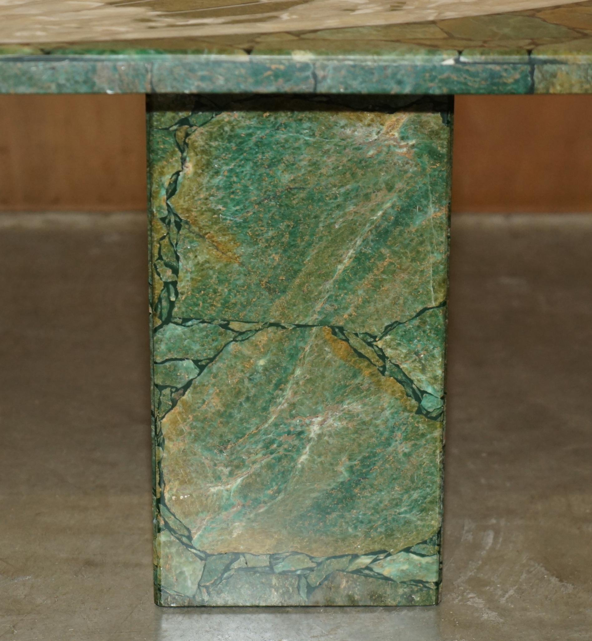 MID CENTURY MODERN 1950's ITALIAN MARBLE & ONYX WORLD MAP COFFEE COCKTAIL TABLE For Sale 6