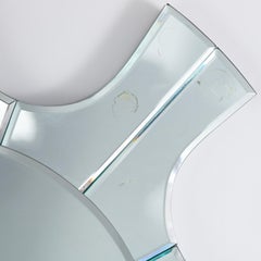 Mid-Century Modern 1950s Tommi Parzinger Starburst Beveled Glass Wall Mirror