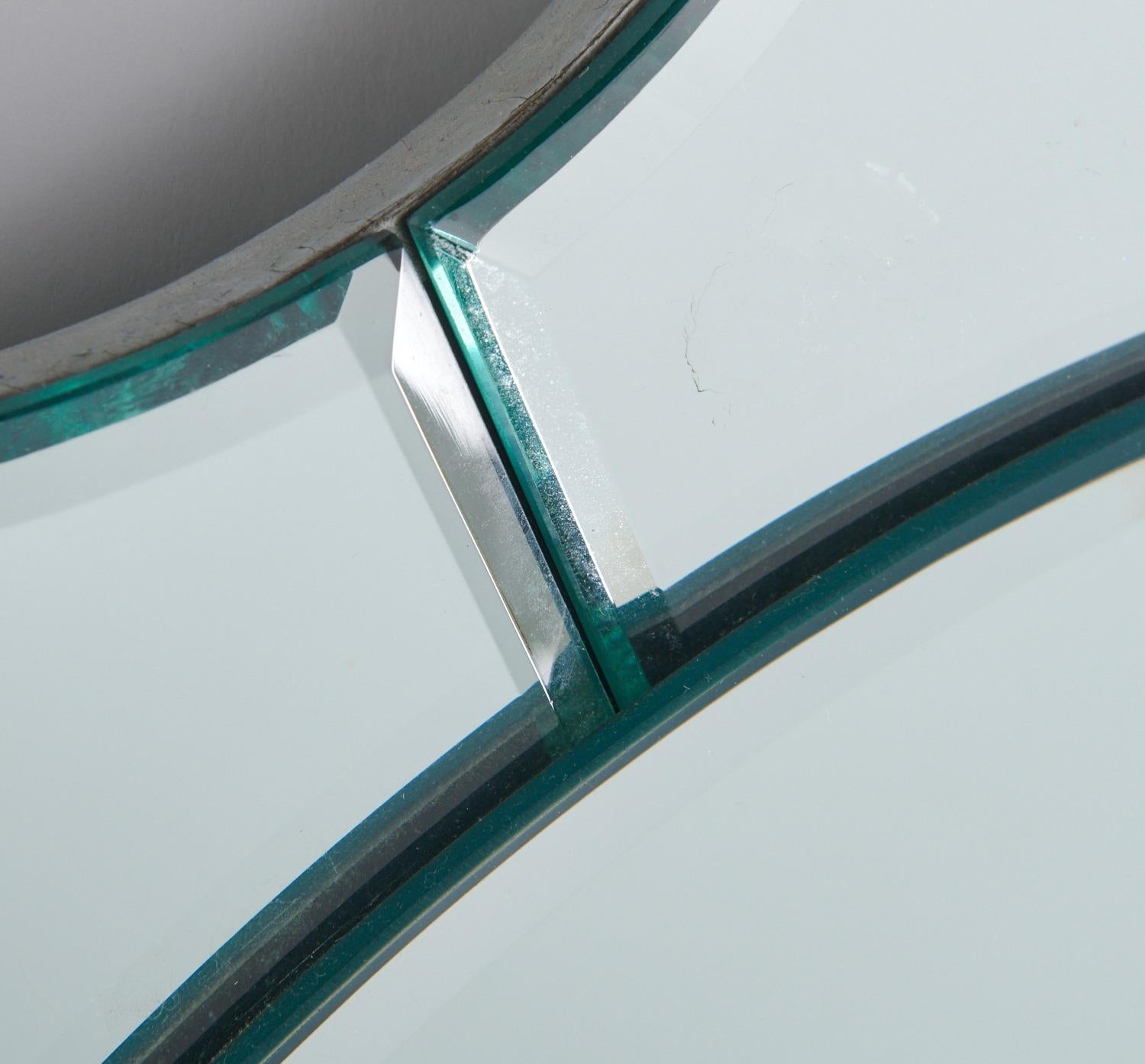American Mid-Century Modern 1950s Tommi Parzinger Starburst Beveled Glass Wall Mirror