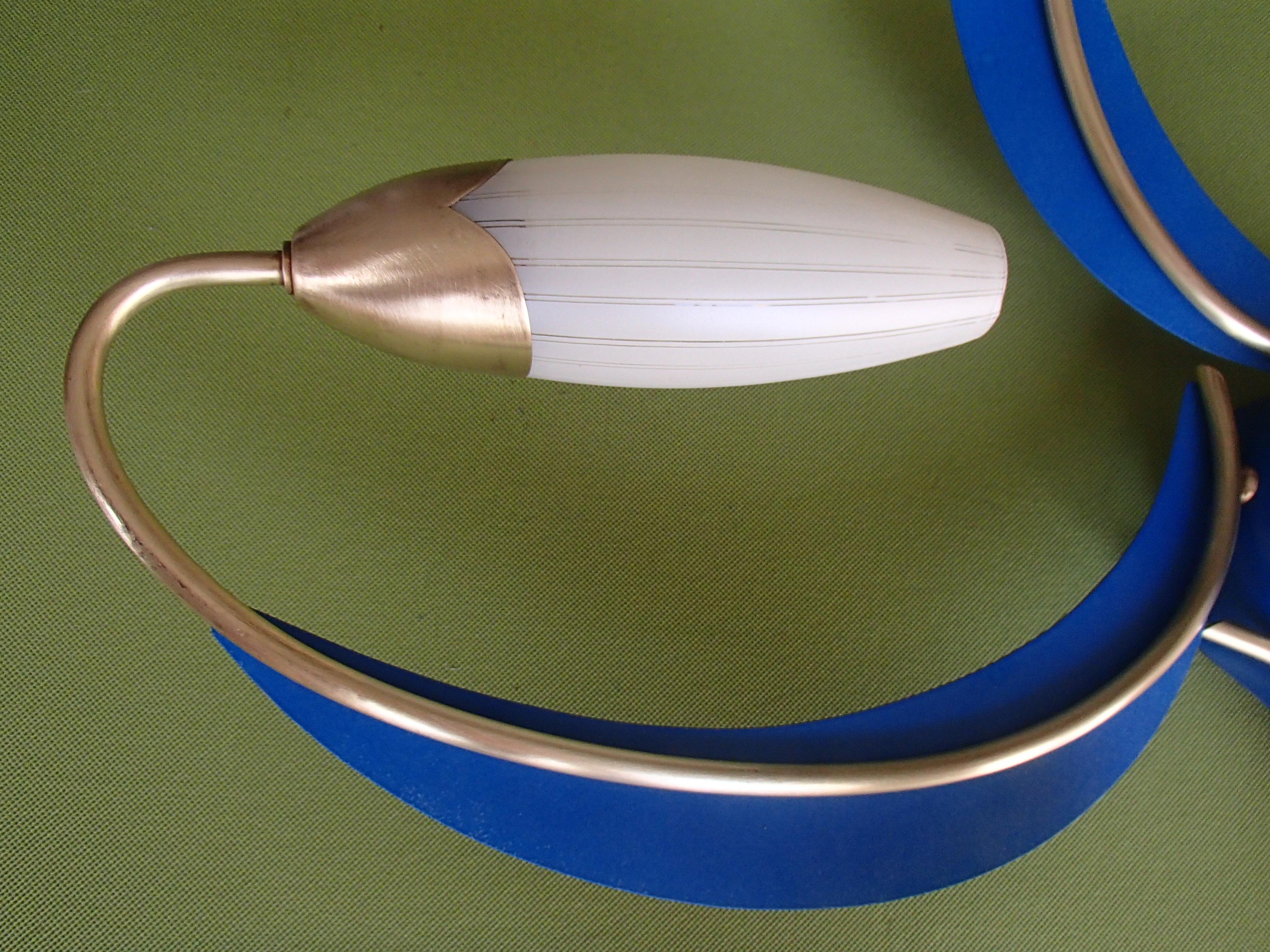 Mid-20th Century Mid-Century Modern 1950thies Ceilling Lamp with Maching Wall Lights For Sale