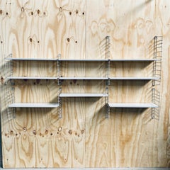 Mid-Century Modern 1960 Extra Large Metal Tomado Shelving Wall Unit Dutch Design