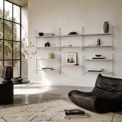 Mid-Century Modern 1960 Extra Large Metal Tomado Shelving Wall Unit Dutch Design