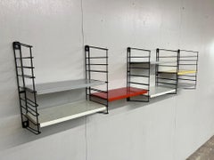 Mid-Century Modern 1960 Retro large Metal Tomado Desk Shelving library system