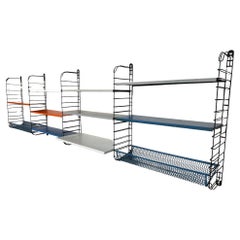 Mid-Century Modern 1960 Retro large Metal Tomado Desk Shelving library system