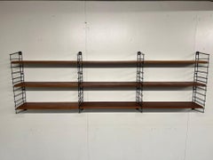 Mid-Century Modern, 1960 Retro Large Teak / Metal Tomado Shelving library system