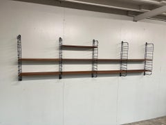 Mid-Century Modern, 1960 Retro Großes Teak / Metall Tomado Regal Bibliothekssystem