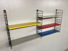 Mid-Century Modern 1960 Retro multicoloured Metal Tomado Shelving library system