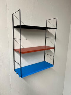 Mid-Century Modern 1960 Retro multicoloured Metal Tomado Shelving library system