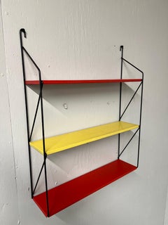 Mid-Century Modern 1960 Retro multicoloured Metal Tomado Shelving library system