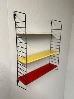 Mid-Century Modern 1960 Retro multicoloured Metal Tomado Shelving library system