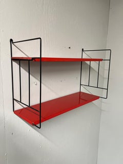 Mid-Century Modern 1960 Retro multicoloured Metal Tomado Shelving library system