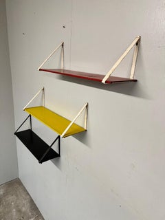 Mid-Century Modern 1960 Retro multicoloured Metal Tomado Shelving library system