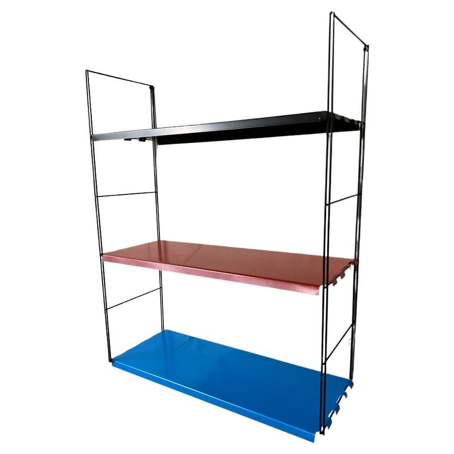Mid-Century Modern 1960 Retro multicoloured Metal Tomado Shelving library system
