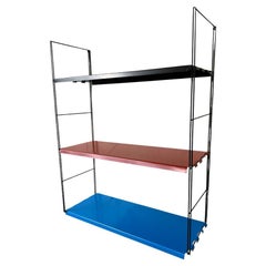 Mid-Century Modern 1960 Retro multicoloured Metal Tomado Shelving library system