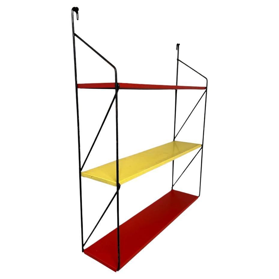 Mid-Century Modern 1960 Retro multicoloured Metal Tomado Shelving library system