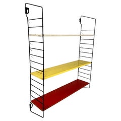 Mid-Century Modern 1960 Retro multicoloured Metal Tomado Shelving library system