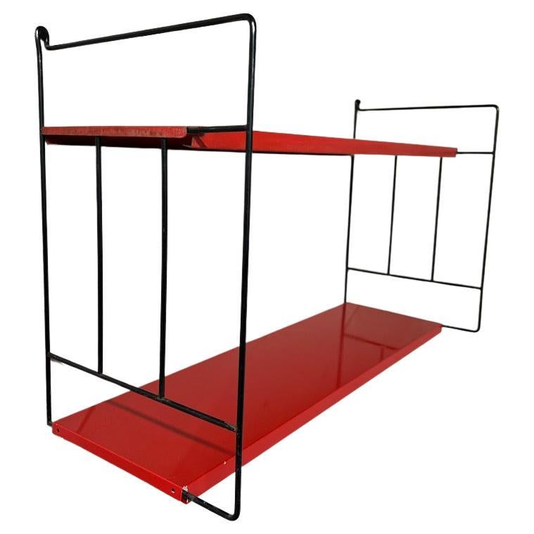 Mid-Century Modern 1960 Retro multicoloured Metal Tomado Shelving library system For Sale