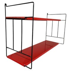 Mid-Century Modern 1960 Retro multicoloured Metal Tomado Shelving library system