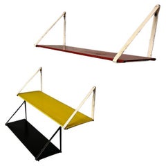 Mid-Century Modern 1960 Retro multicoloured Metal Tomado Shelving library system