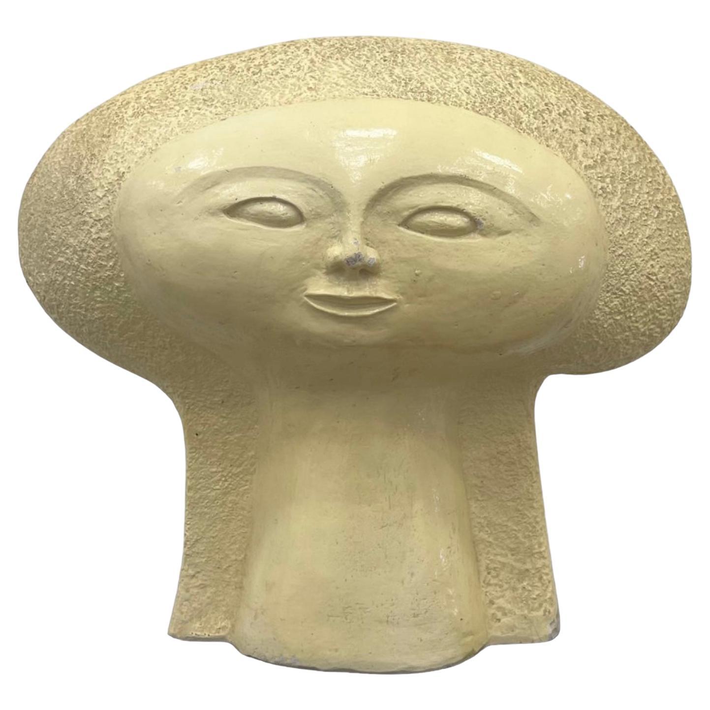 Mid-Century Modern 1960s Ceramic Bust By Paul Bellardo For Austin (1924-2017)