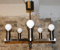 Arredoluce Attribuito Mid-Century Modern  Lampadario italiano a bracci