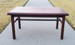 Mid Century Modern 1960s Motif Inc. #6304 F203 Beveled Solid Walnut Side Table