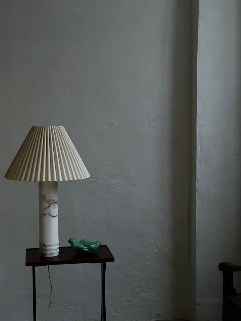 Mid-Century Modern 1960s Table Lamp in Solid Marble from Bergboms Sweden B-10 For Sale 1