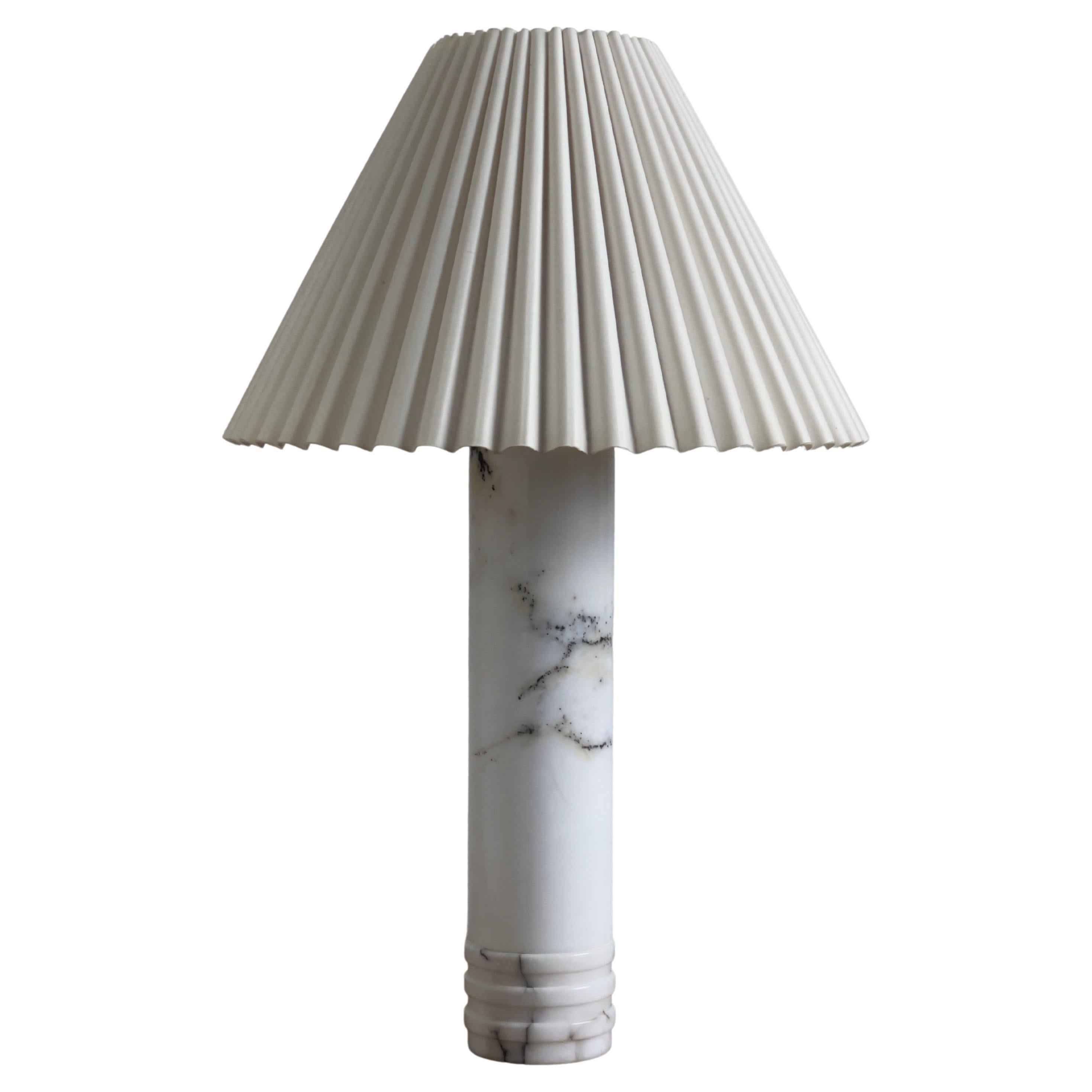 Mid-Century Modern 1960s Table Lamp in Solid Marble from Bergboms Sweden B-10
