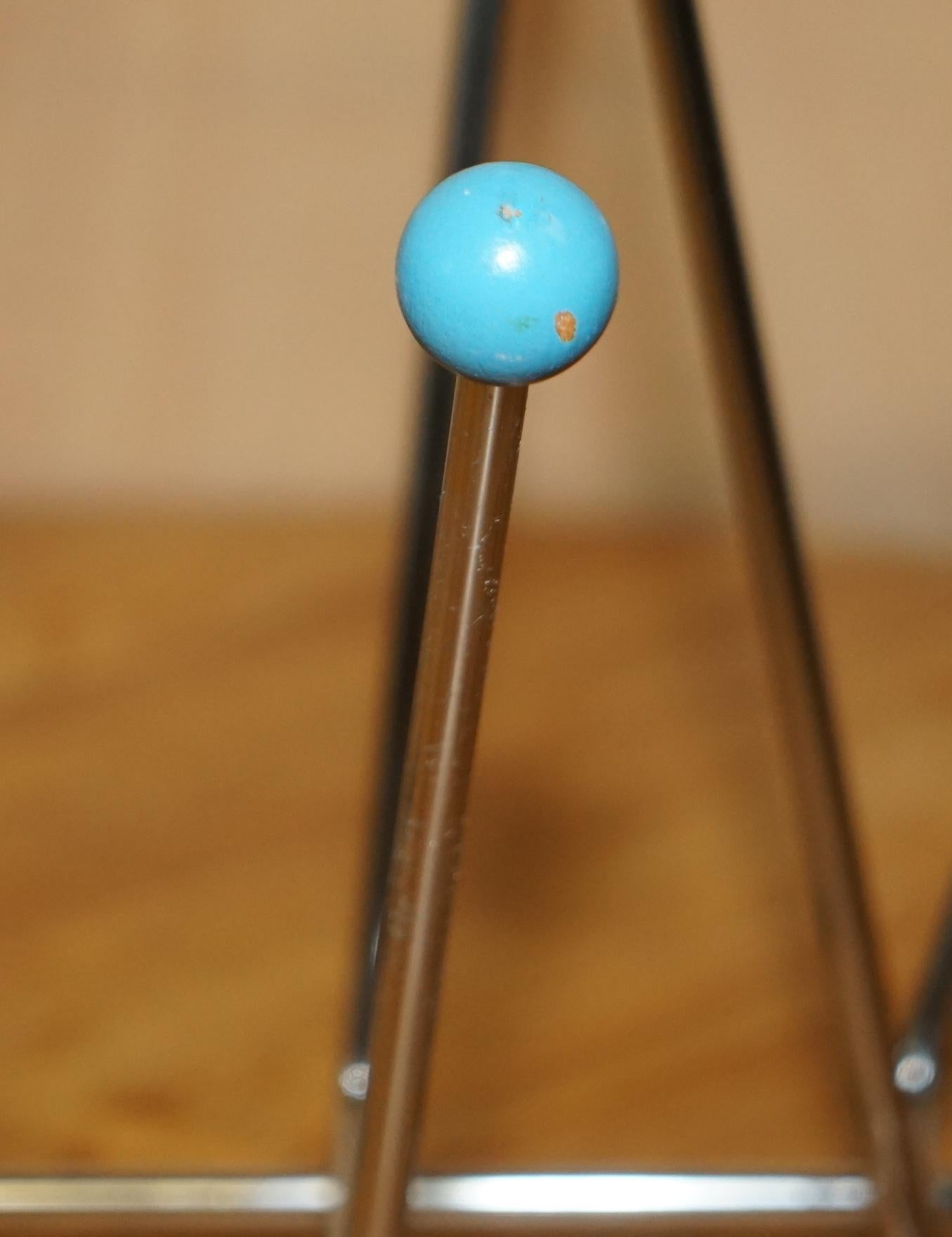 MID CENTURY MODERN 1960's VITRA EAMES SPUTNIK ATOMIC SPACE RACE MAGAZINE RACK In Good Condition In West Sussex, Pulborough