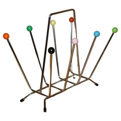 MID CENTURY MODERN 1960''s VITRA EAMES SputNIK ATOMIC SPACE MAGAZINE RACK