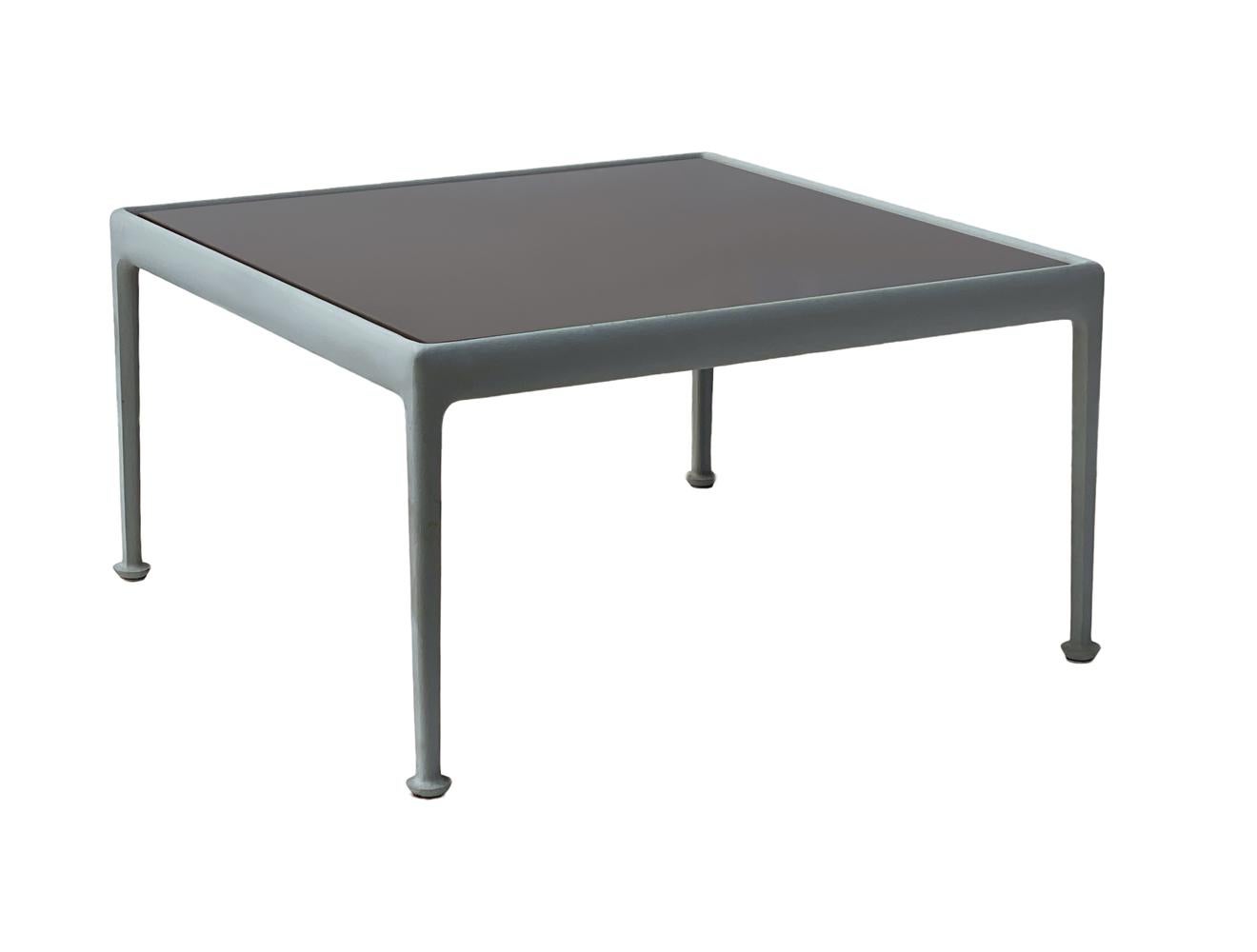 Aluminum Mid-Century Modern 1966 Richard Schultz for Knoll Square Patio Coffee Table For Sale