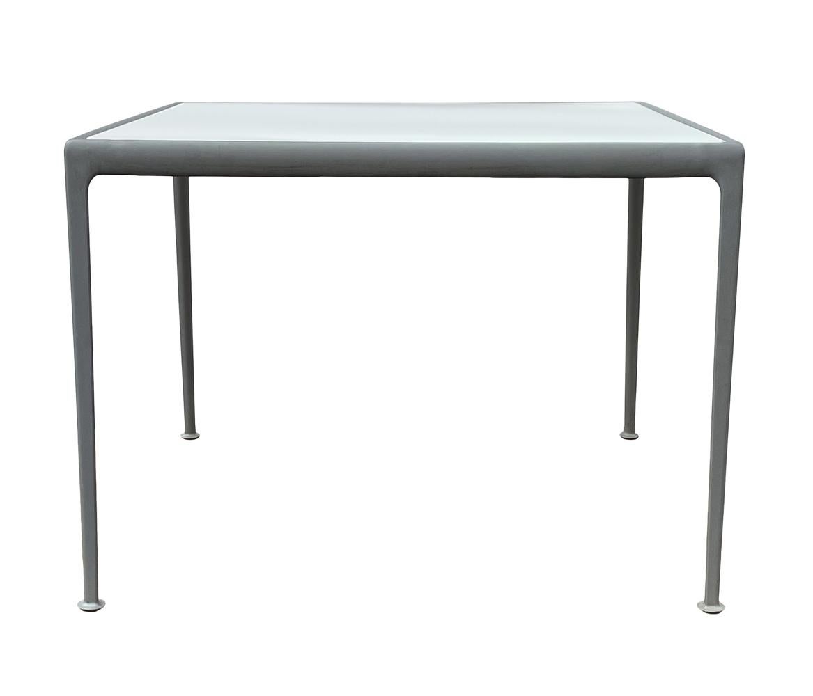 Aluminum Mid-Century Modern 1966 Richard Schultz for Knoll Square Patio Dining Table For Sale