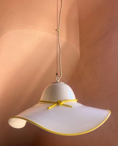 Lámpara colgante de cristal de Murano italiano de estilo «Mid Century Modern» de los años 70